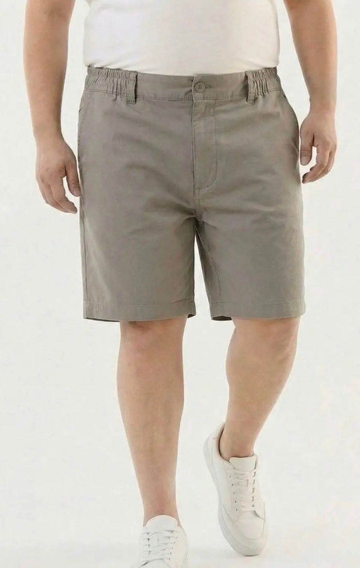 Men's Printed Casual Shorts - White & Black